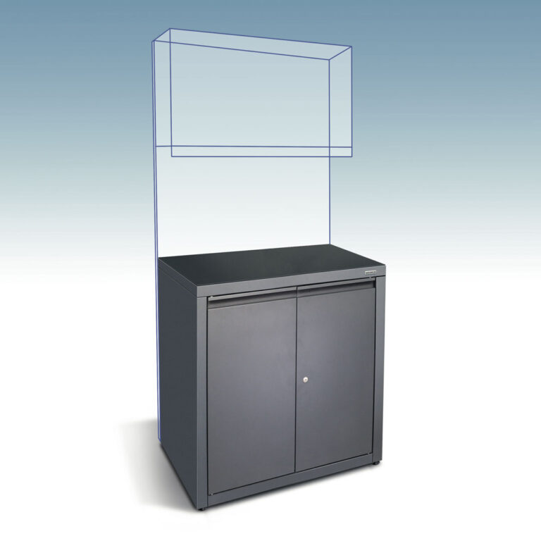 D4BU090 - Metal cupboard storage unit