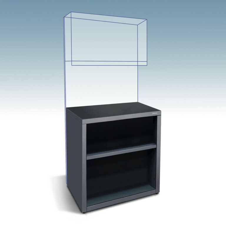 Open front cupboard storage unit