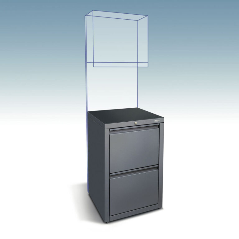 Narrow Double Drawer metal storage unit customisable