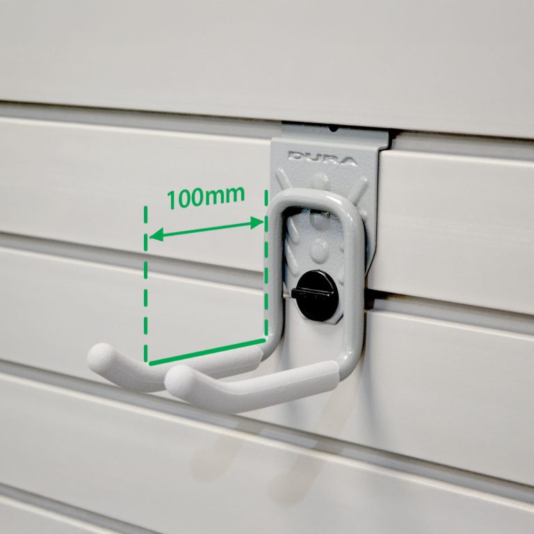 DUAS006 Double Pronged Hook for StorePanel with Dims