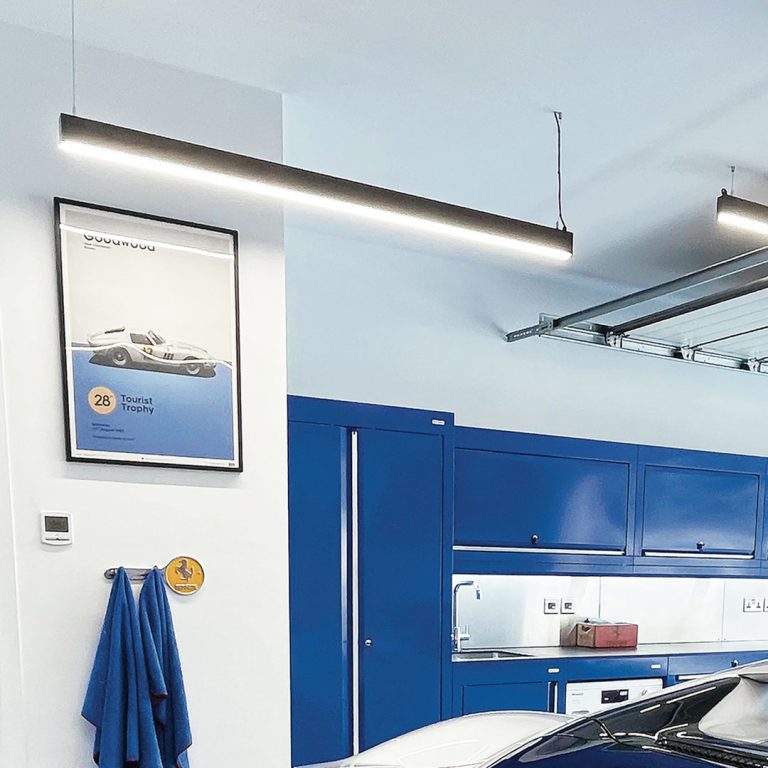 PRO150 - Dura 1.5m LED Lighting Kit for Garages and Workshops in Situ