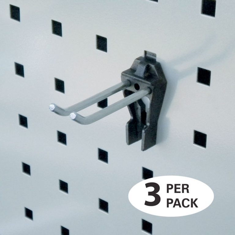 SQR004 - 60mm Double Hook for Square Peg Panel