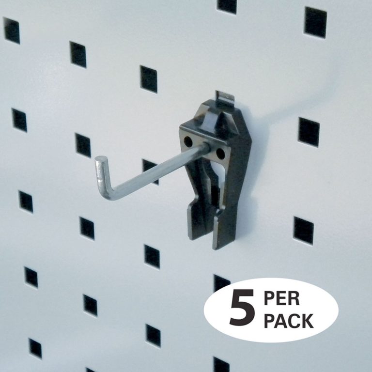 SQR006 - 50mm Single Hook Right Angle End for Square Peg Panel