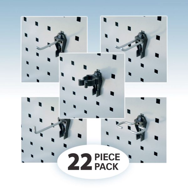 Multi-pack of Accessories for Square Peg Panel - 22 Piece Pack | Dura