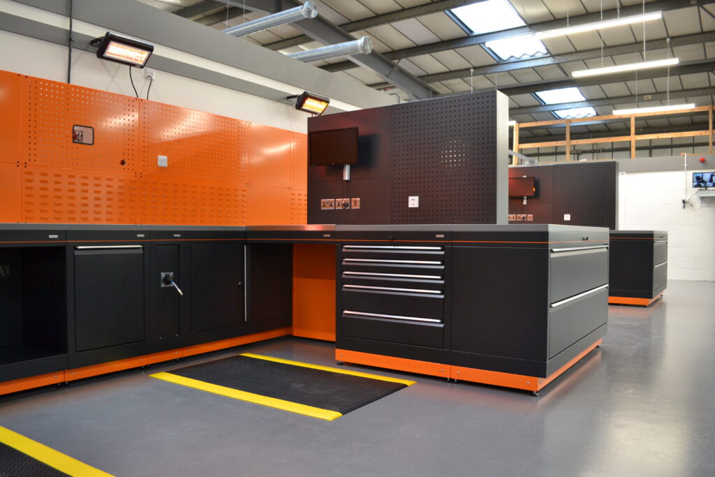 Self supporting workshop furniture